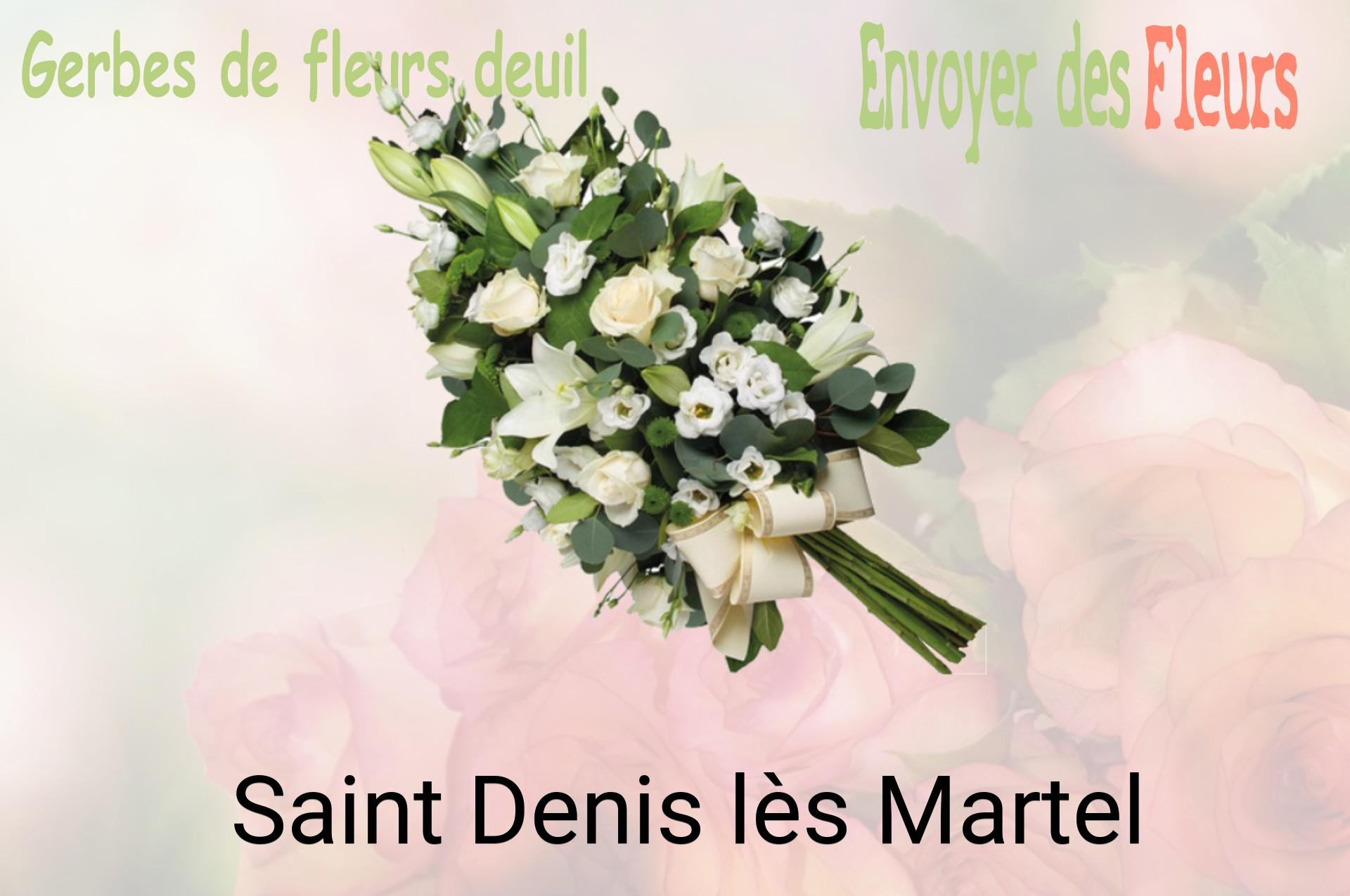 Gerbe de fleurs de deuil livrée à Saint-Denis-lès-Martel